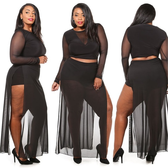 Pants - 3x NEW Mesh contrast shorts Skirt